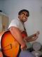 Anoop on the guitar